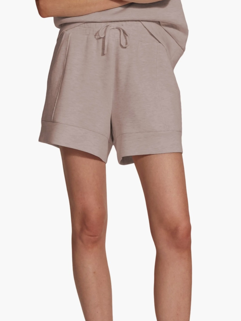 Varley Atrium High Rise Short in Taupe Marl